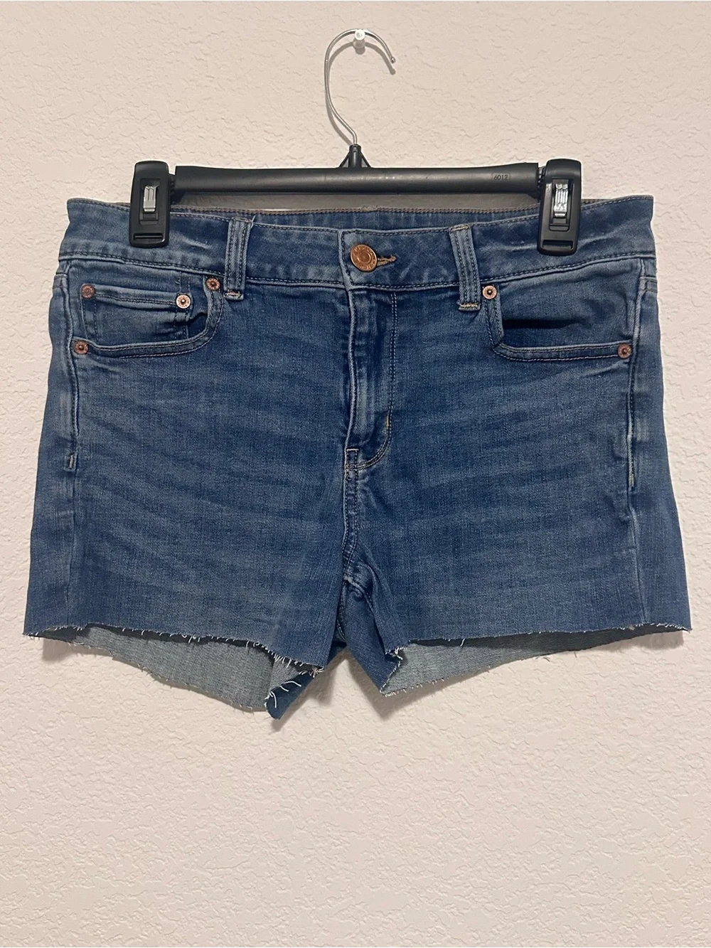 American Eagle Outfitters Dark Blue Denim Cutoff Shorts